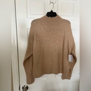 Nine West Women's Cowl Neck Sweater in Beige